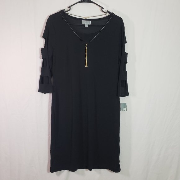 JM Collection Dresses & Skirts - JM Collection Womens Lattice-Sleeve Jersey Dress (AG)